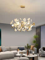 Gingko Bough Round Chandelier