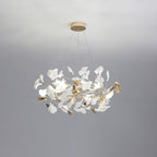 Gingko Bough Round Chandelier