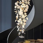 Gingko Cascade Leave Chandelier