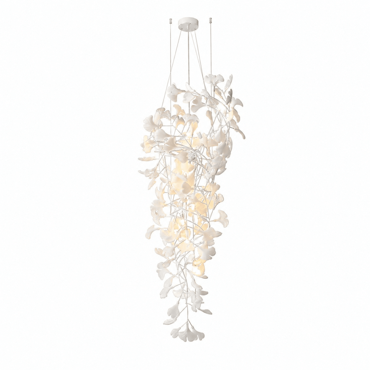 Gingko Cascade Leave Chandelier