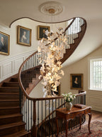 Gingko Cascade Leave Chandelier