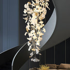 Gingko Cascade Leave Chandelier