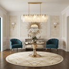 Round Cloud Glass Chandelier