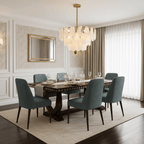Round Cloud Glass Chandelier