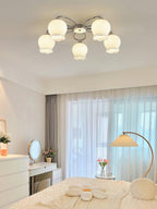 Floral Glass Ceiling Lamp