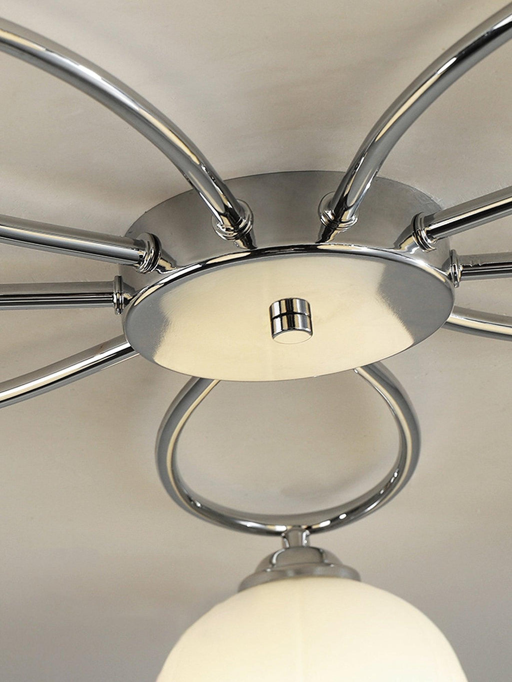 Floral Glass Ceiling Lamp