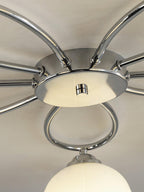Floral Glass Ceiling Lamp