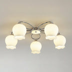 Floral Glass Ceiling Lamp