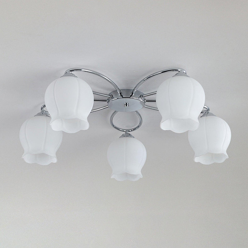 Floral Glass Ceiling Lamp