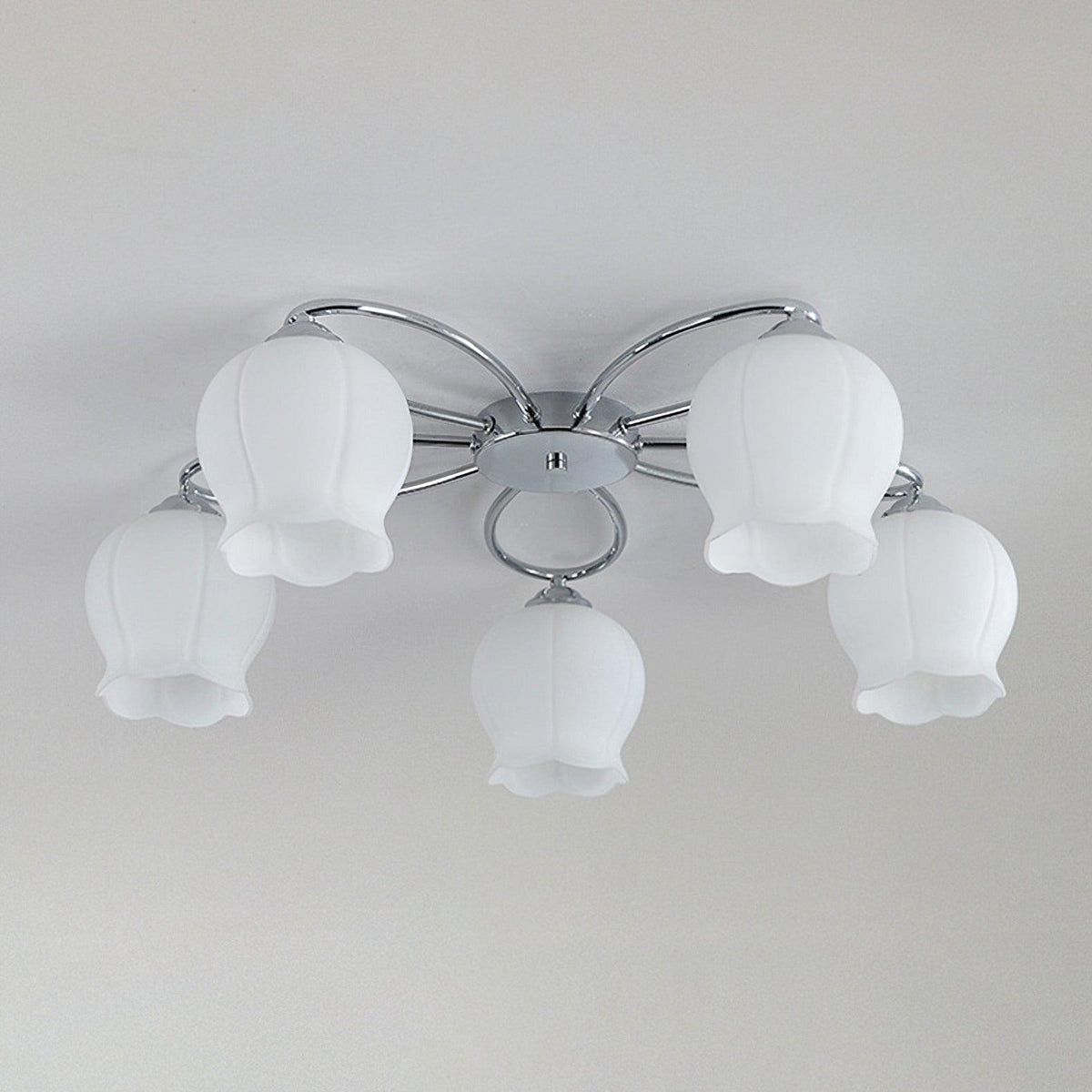 Floral Glass Ceiling Lamp