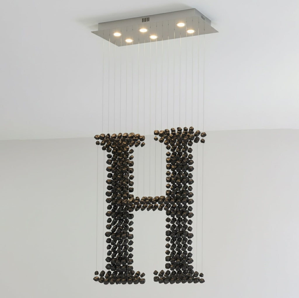 Charcoal Chandeliers H