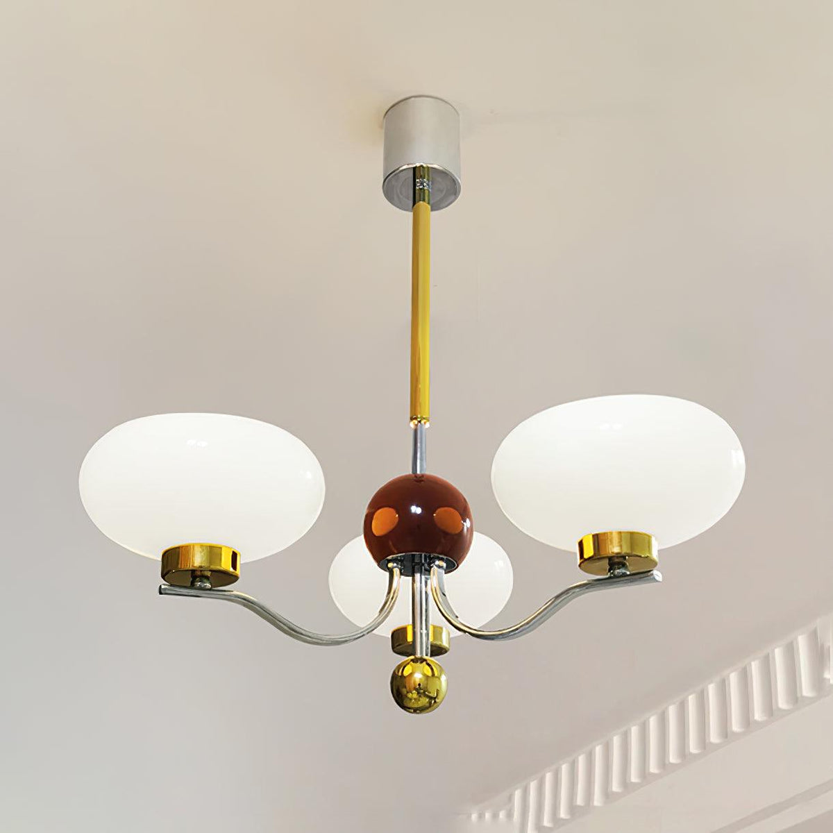 Gothic Glass Bowl Chandelier