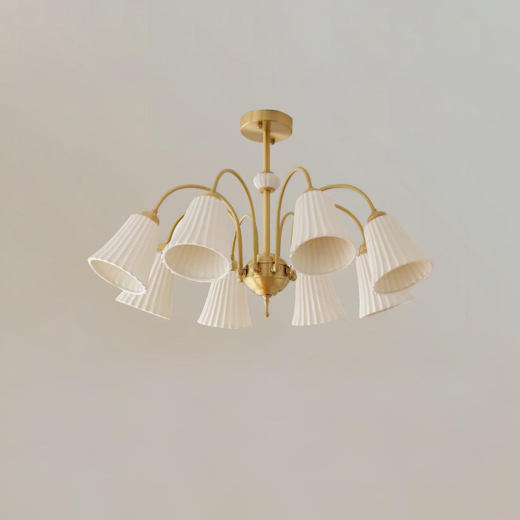 Medieval Ceramic Trumpet Chandelier