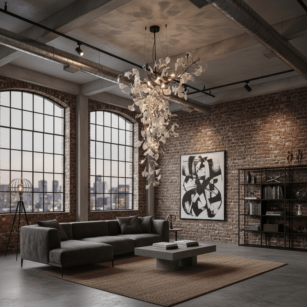 Ginkgo Vine Chandelier