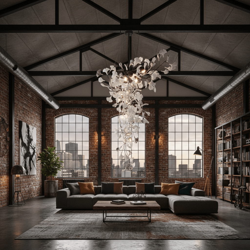 Ginkgo Vine Chandelier