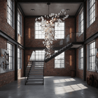 Ginkgo Vine Chandelier