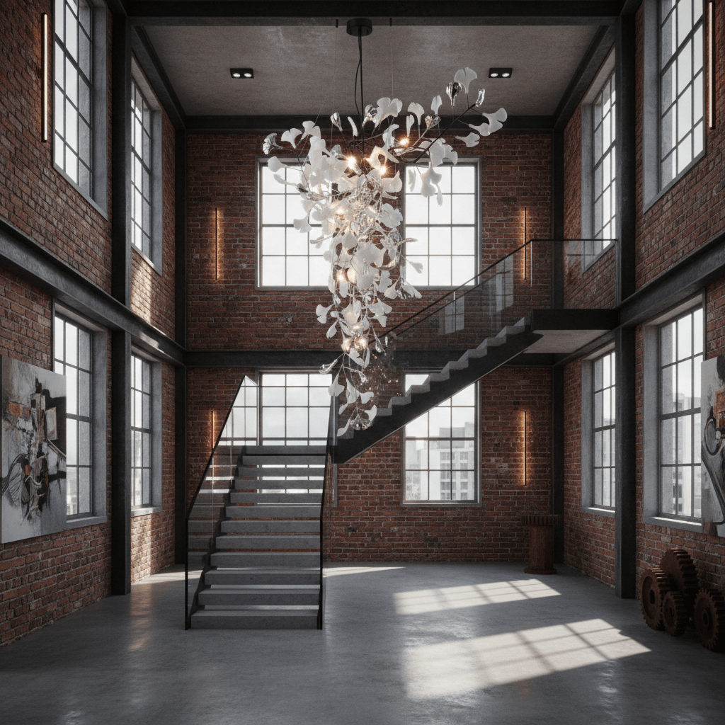 Ginkgo Vine Chandelier