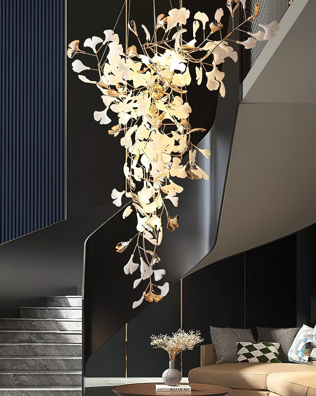 Ginkgo Vine Chandelier