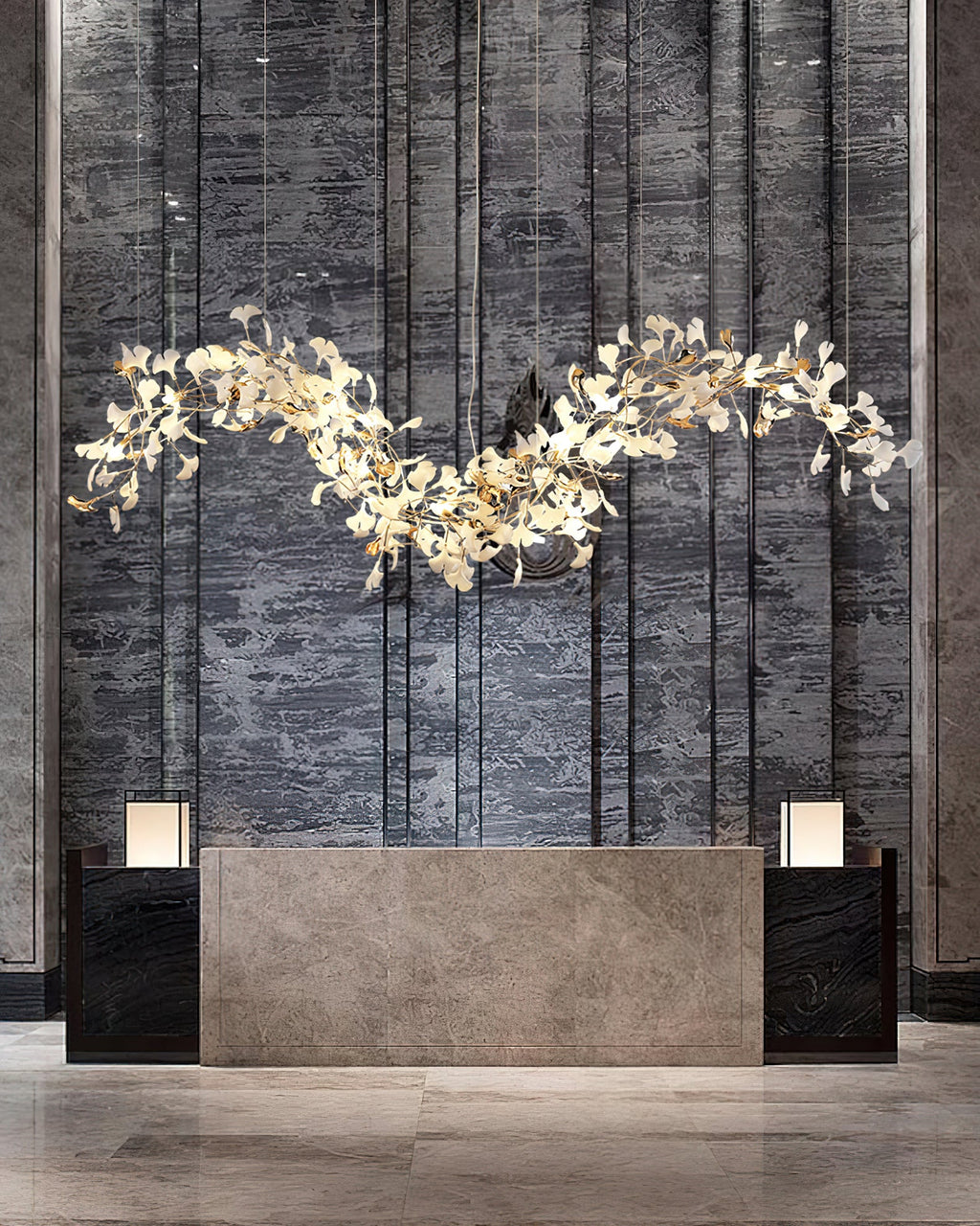 Ginkgo Vine Chandelier