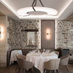 Alabaster Halo Pendant Light