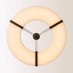 Alabaster Halo Pendant Light