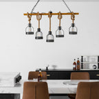 Hemp Rope Industrial Grenade Chandelier