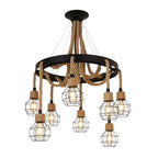 Hemp Rope Industrial Starfall Chandelier