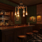 Hemp Rope Industrial Starfall Chandelier