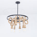 Hemp Rope Industrial Chandelier