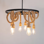 Hemp Rope Industrial Chandelier