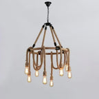 Hemp Rope Industrial Chandelier