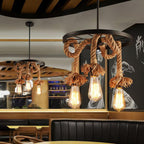 Hemp Rope Industrial Chandelier