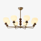 Orb Walnut Chandelier