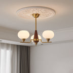 Celeste Sphere Walnut Chandelier