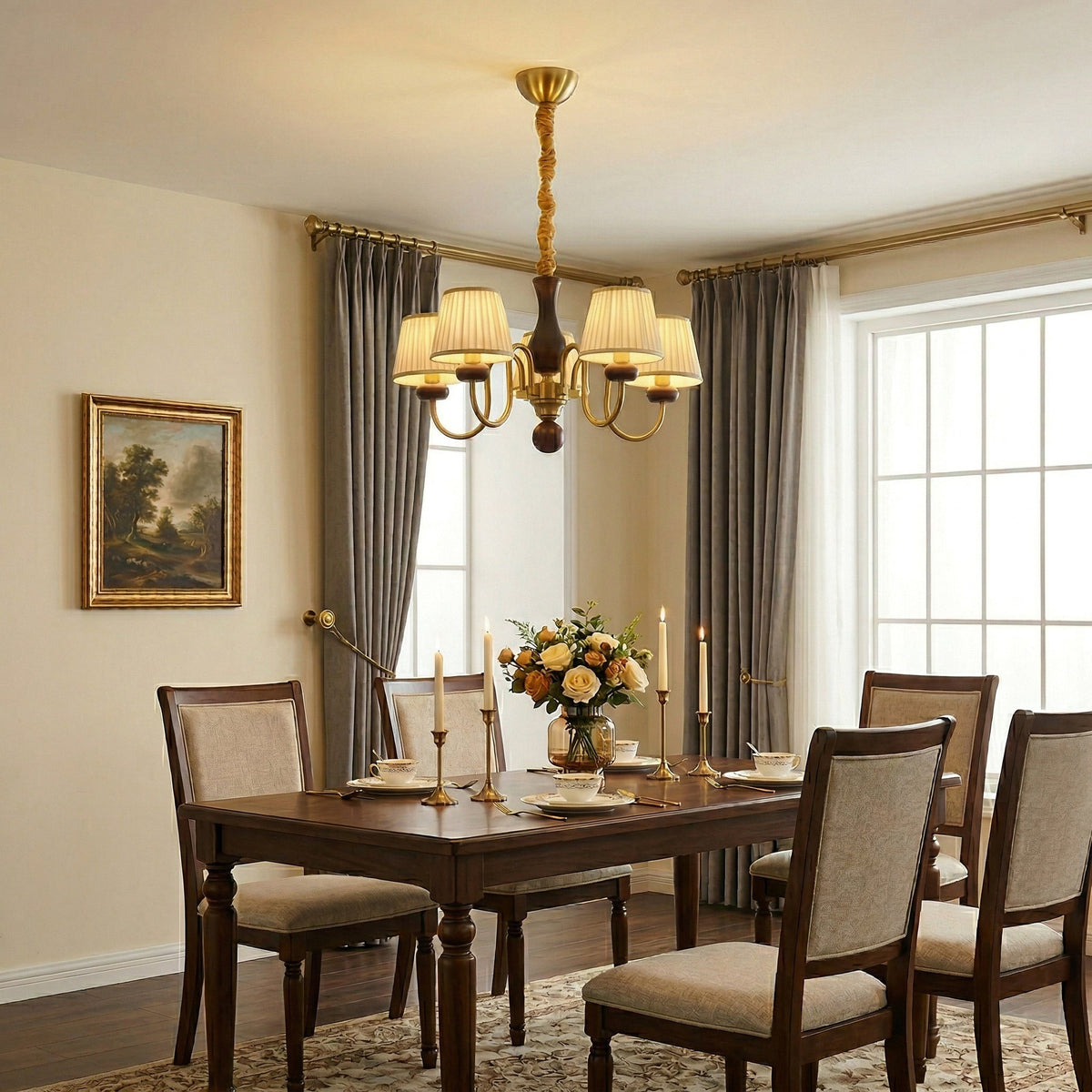 Walden Pleat Chandelier