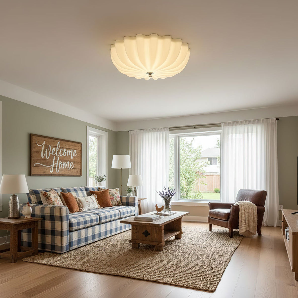 Dewdrop Shell Ceiling Light