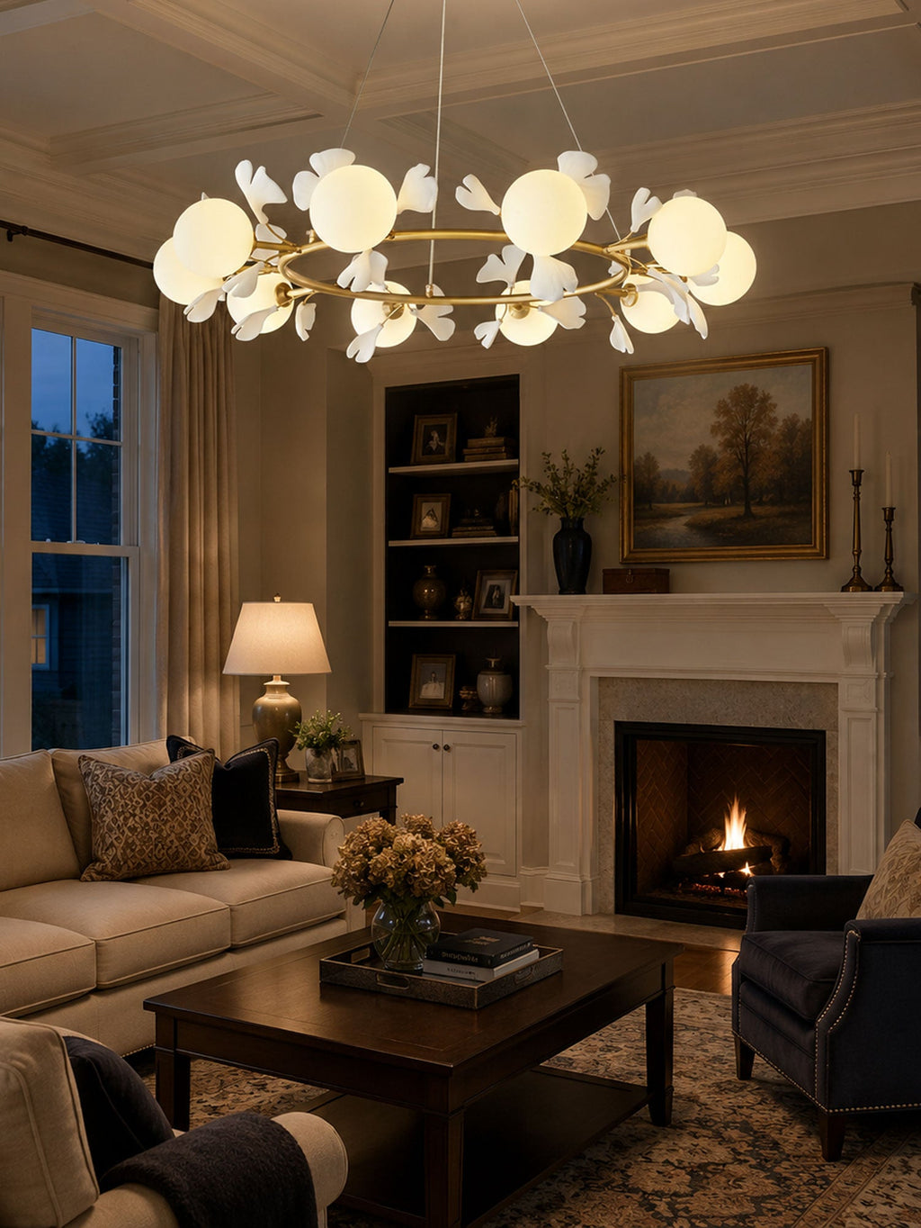 Gingko Orb Chandelier
