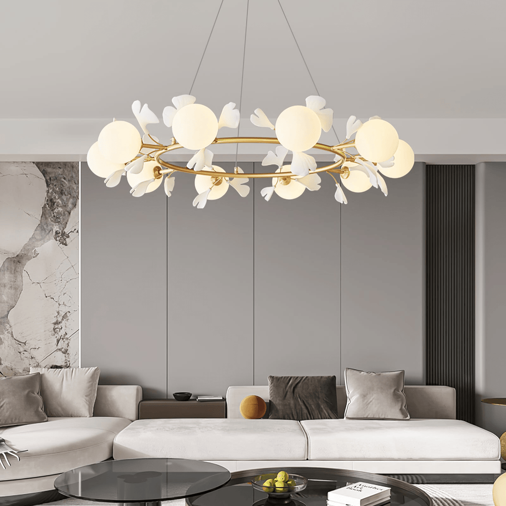 Gingko Orb Chandelier