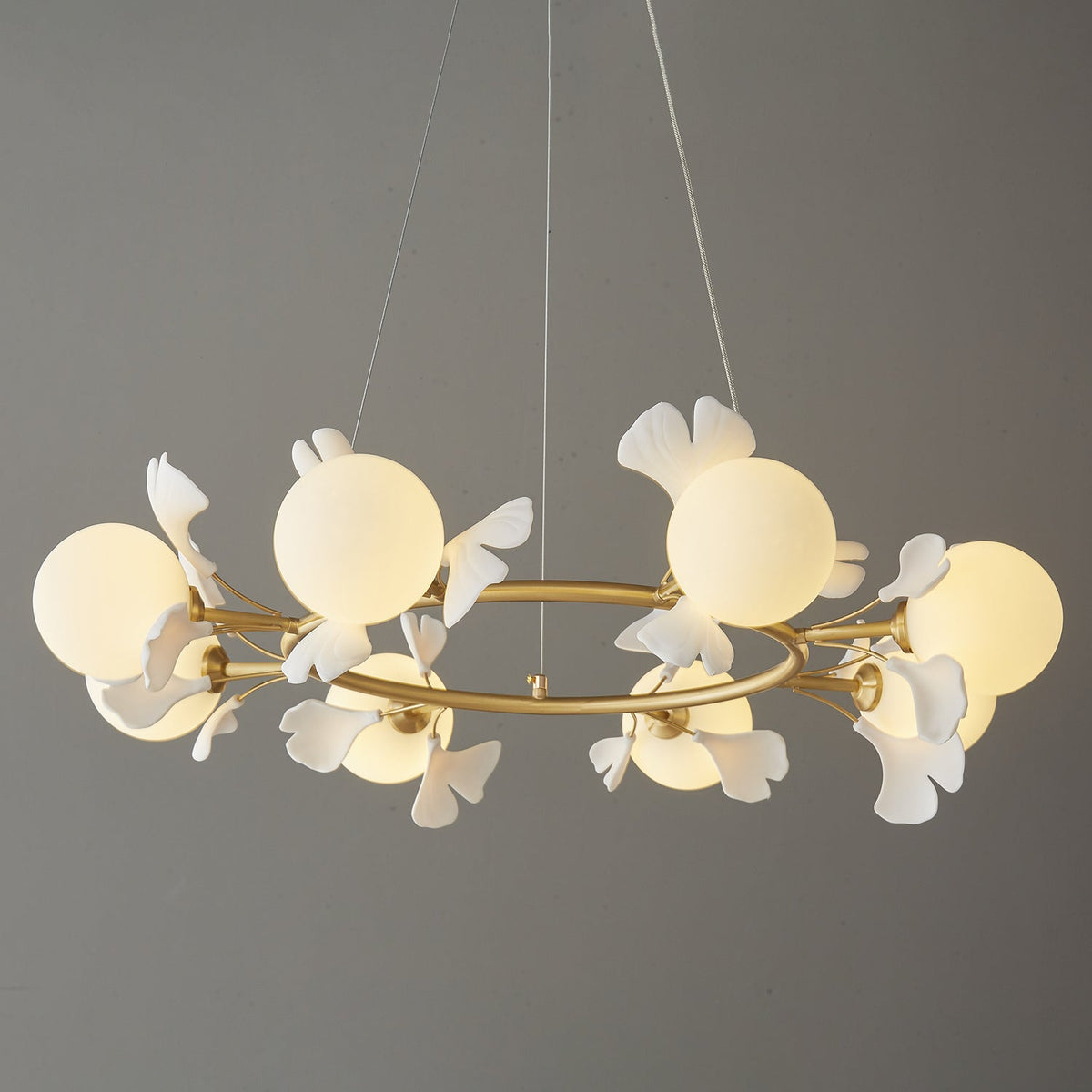 Gingko Orb Chandelier
