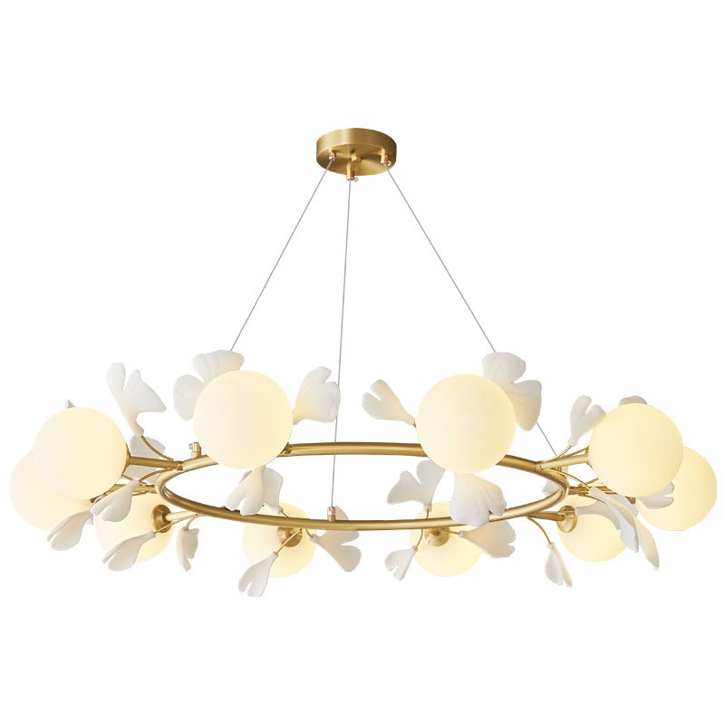 Gingko Orb Chandelier