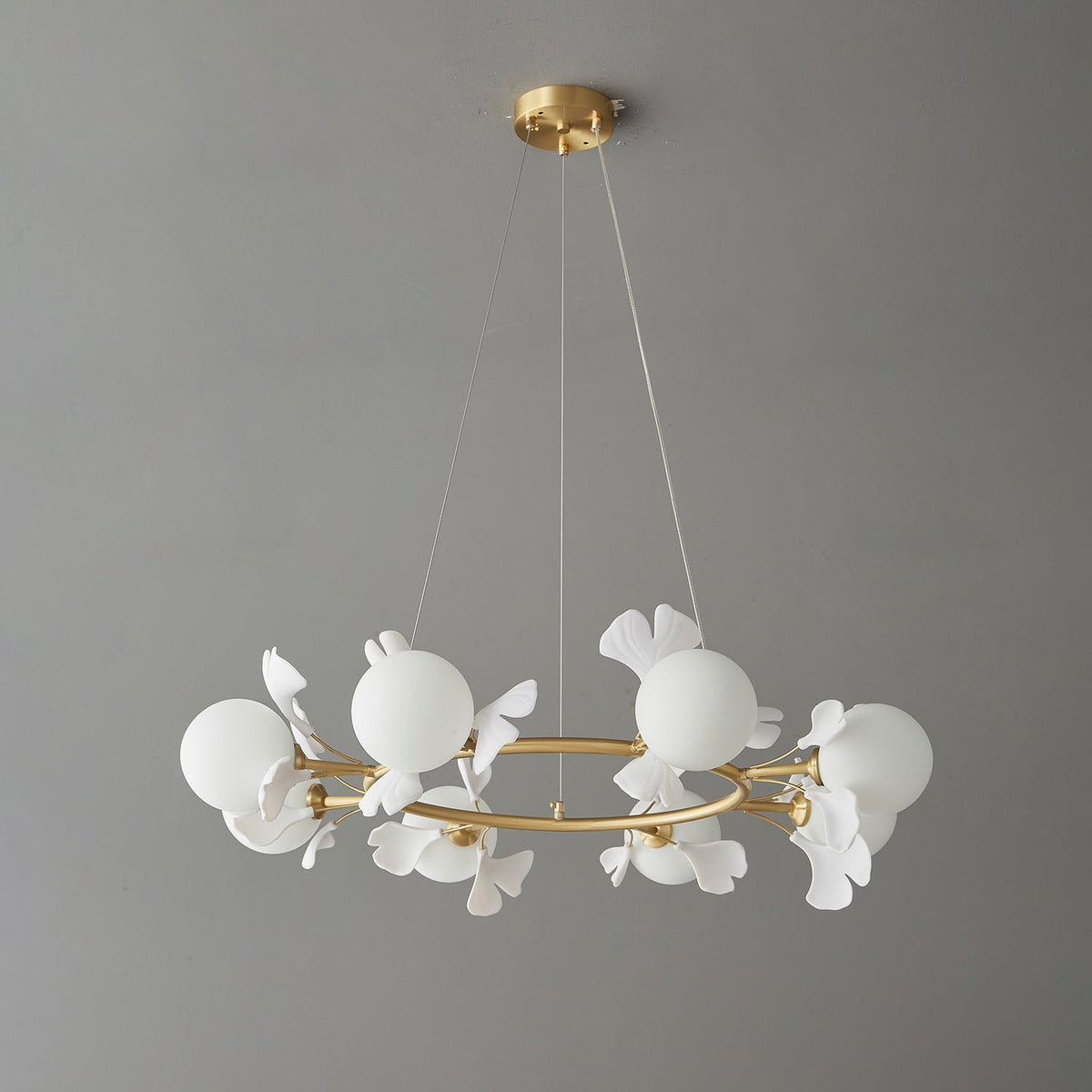 Gingko Orb Chandelier