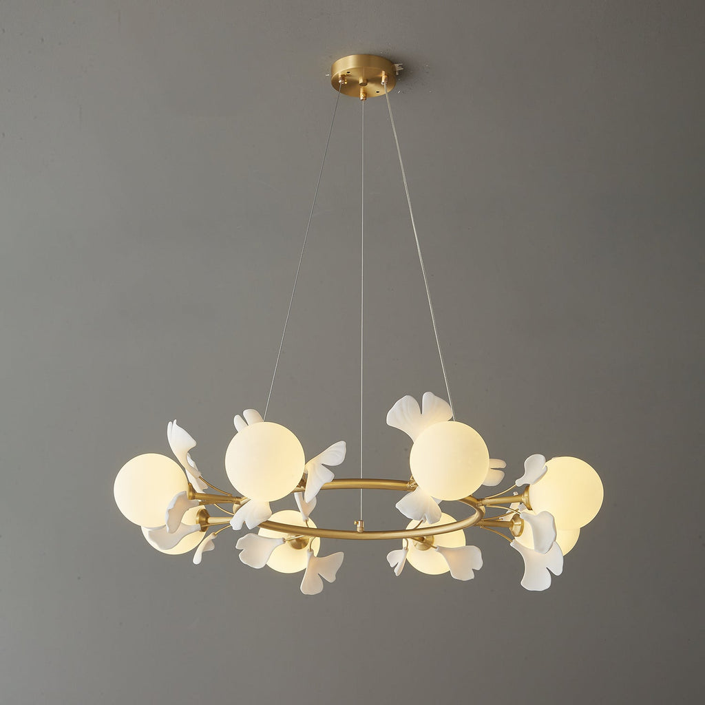 Gingko Orb Chandelier