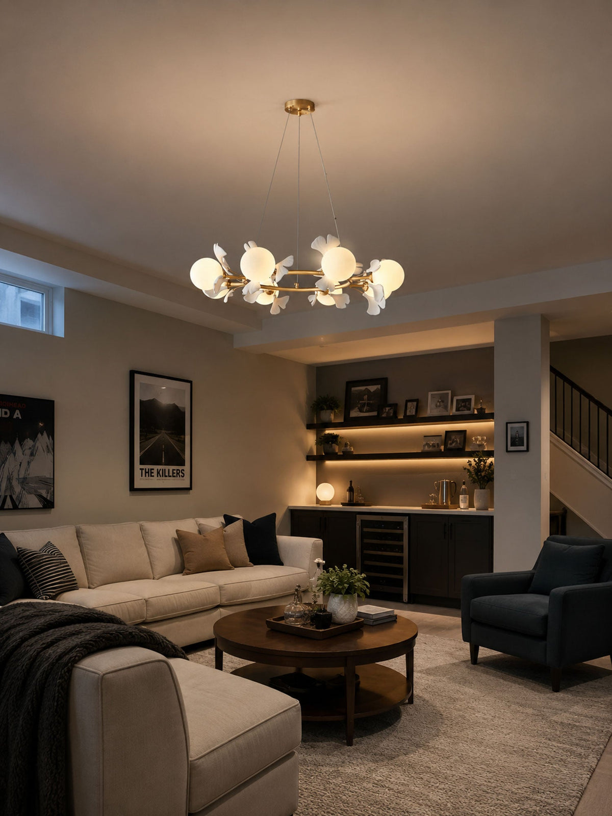 Gingko Orb Chandelier