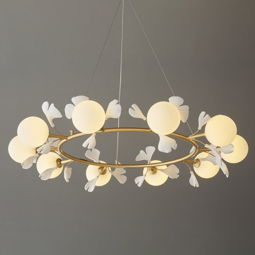 Gingko Orb Chandelier