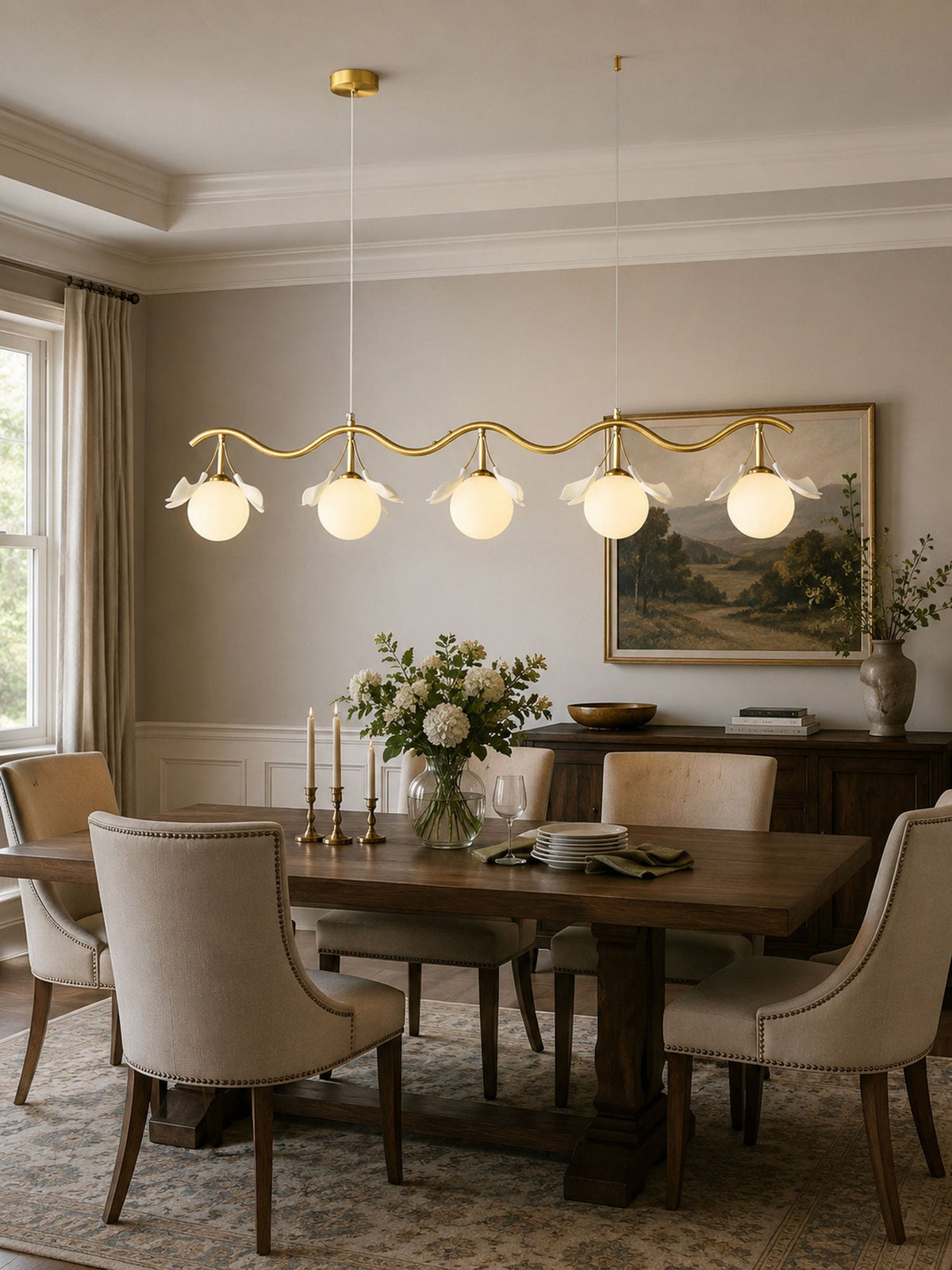 Gingko Orb Chandelier