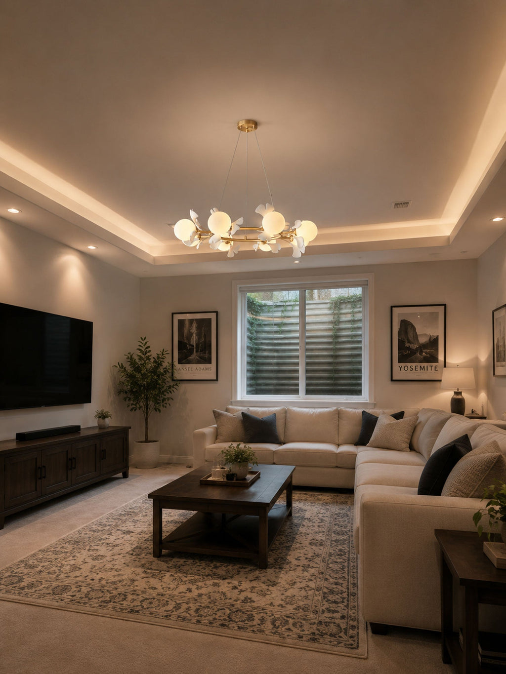 Gingko Orb Chandelier