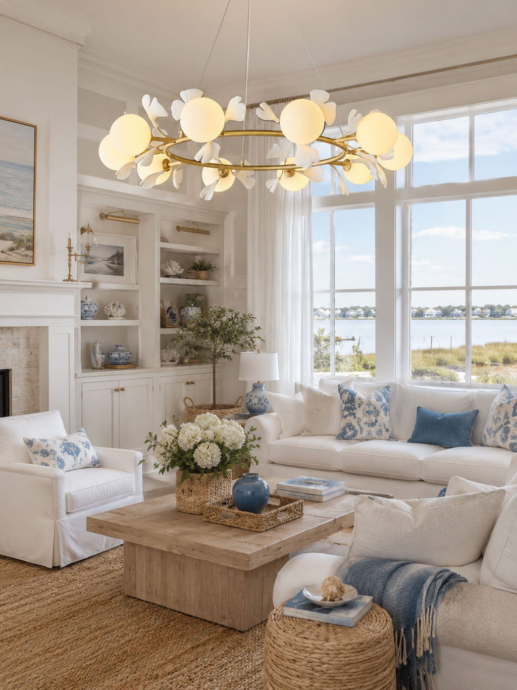 Gingko Orb Chandelier