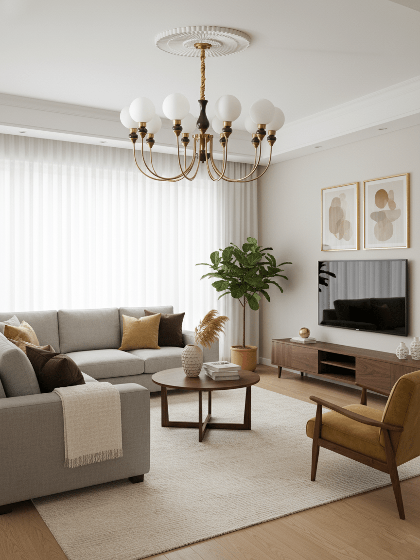 Helena Curve Chandelier