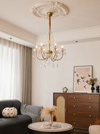 Imperial Pearl Crystal Chandelier