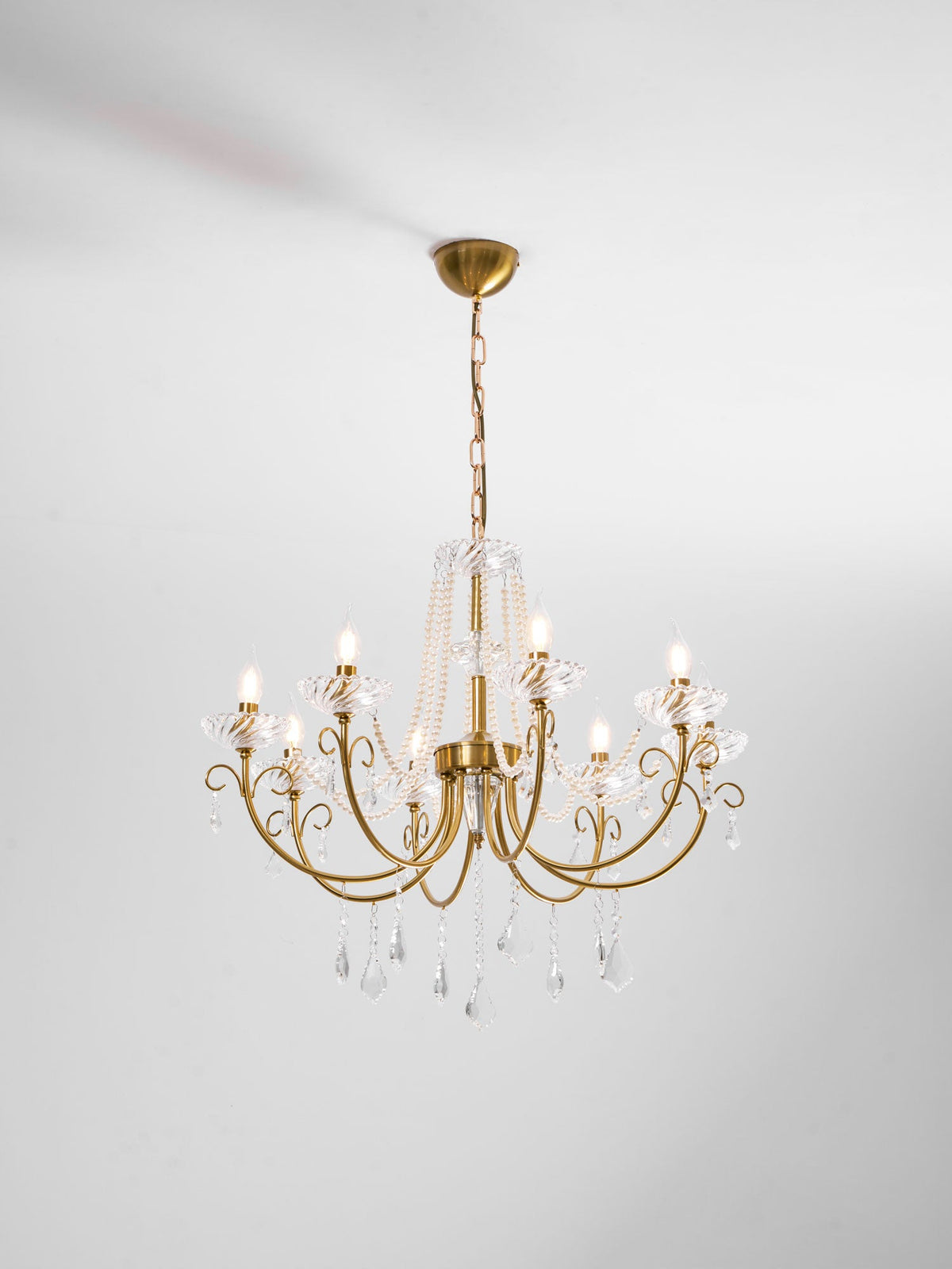 Imperial Pearl Crystal Chandelier
